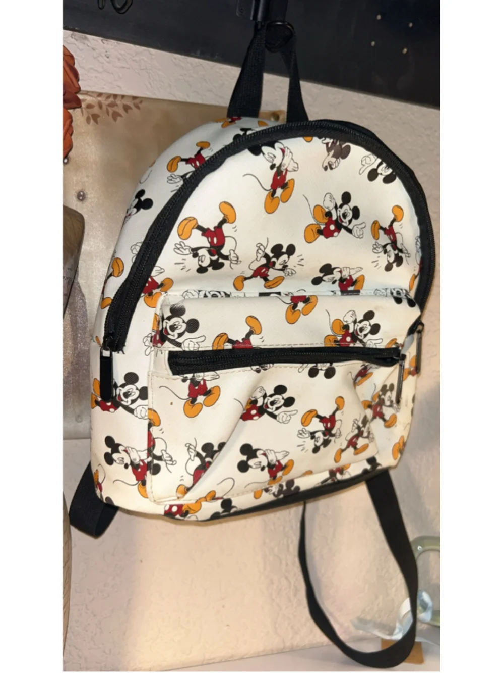 Women's Disney Mickey Mouse mini  Backpack One Size White Black